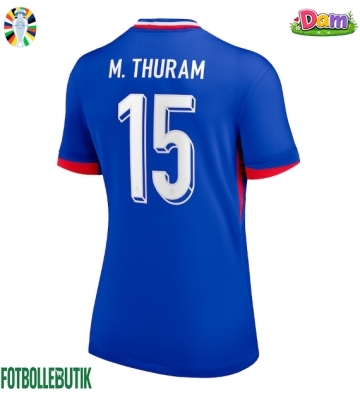 Frankrike Marcus Thuram #15 Hemmatröja Kvinnor EM 2024 Kortärmad